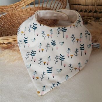 bavoir bandana oiseau forêt