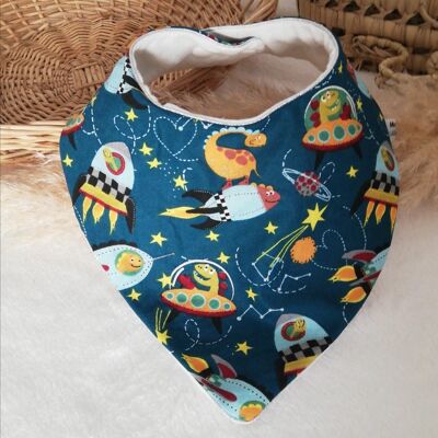 bandana bib dinosaurs rockets