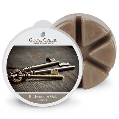 Burlwood & Oak Goose Creek Candle® Cire fondue