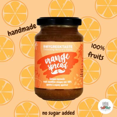 Tartinade d'orange faite à la main 100% fruits sans sucre – myGreekTaste – 240gr