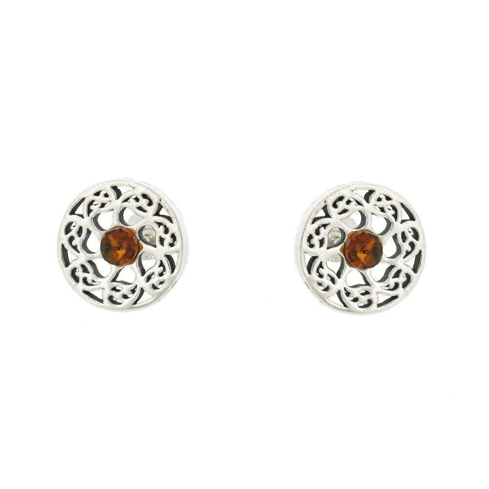 Orecchini Wandsworth Amber Studs e scatola di presentazione