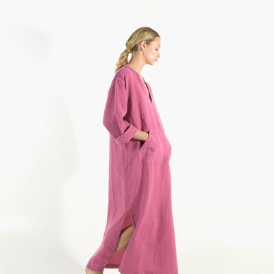 JEFF Leinenkaftan TRAUBEN LILA