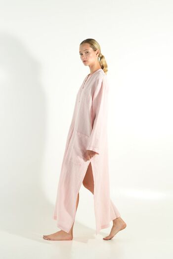 Caftan SPA femme lin ROSE ROSE 2