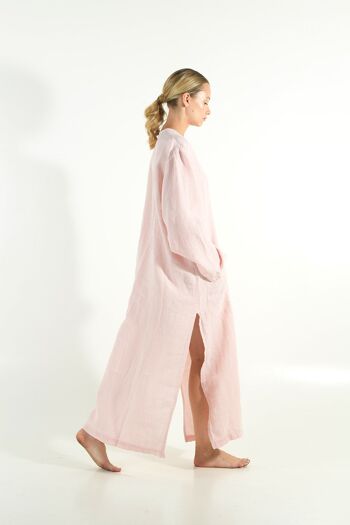 Caftan SPA femme lin ROSE ROSE 3