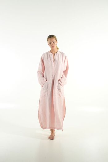 Caftan SPA femme lin ROSE ROSE 4