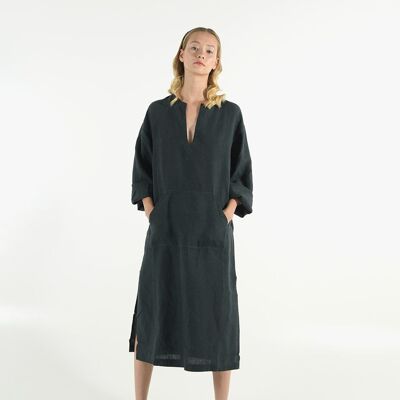 JEFF MIDI Kaftan ANTHRAZIT SCHWARZ