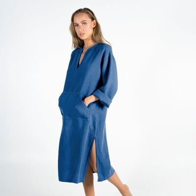 JEFF MIDI caftan BLUE