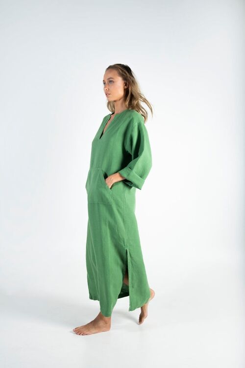 JEFF caftan Roman GREEN