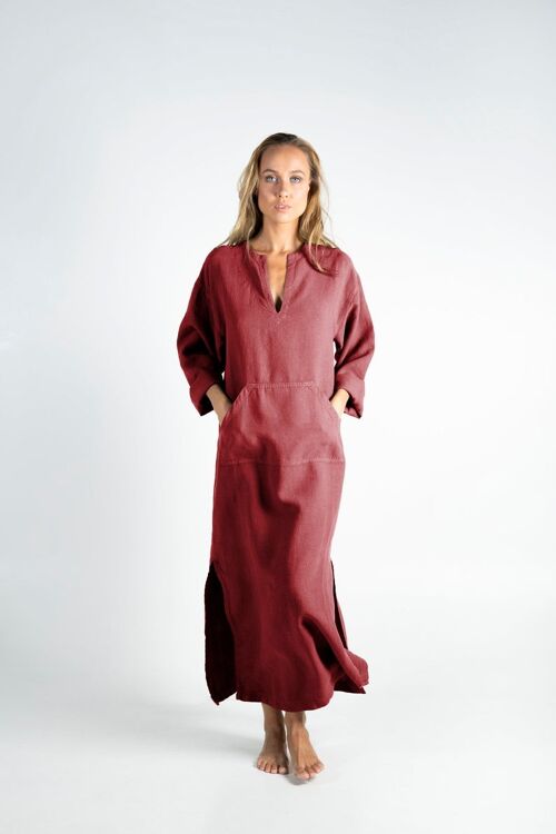 JEFF caftan ANCIENT RED