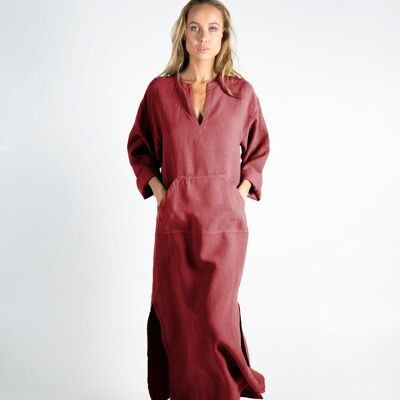 JEFF caftan ANCIENT RED