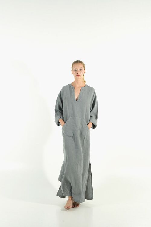 JEFF caftan SAGE GREY