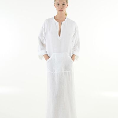 JEFF caftan BRIGHT WHITE