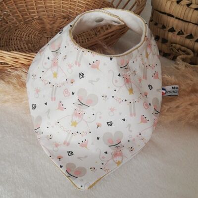 dancing mouse bandana bib