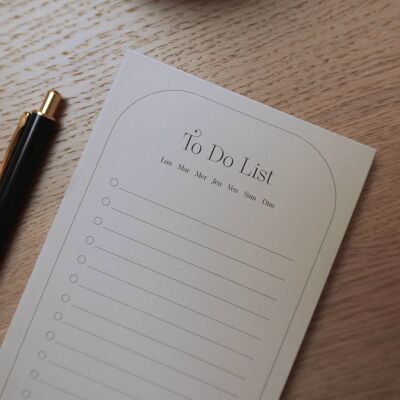To Do List - Stationery - Notepad lists