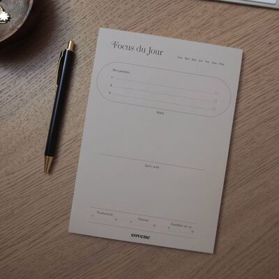 Fokus-Notizblock – Tagesplaner – Briefpapier