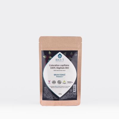 MARRONE SCURO Colore Vegetale B - BIO - 100g