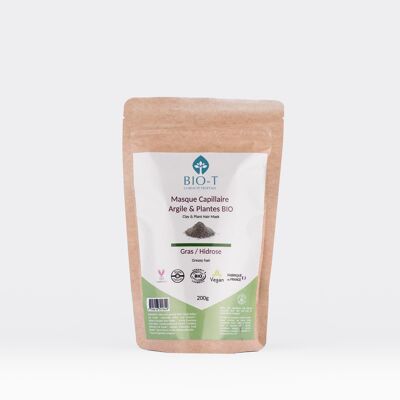 Masque argiles & plantes ayurvédiques GRAS- BIO - 200g