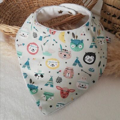 indian bear bandana bib