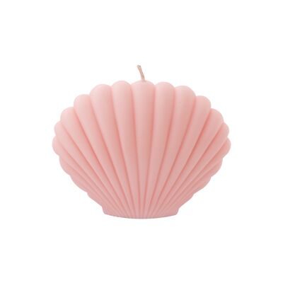 Soy wax candle "Shell" pink