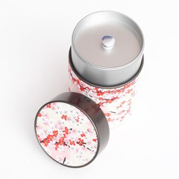 Spring flowers washi tea canister 2