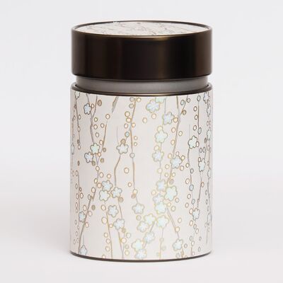 Floral parade washi tea canister