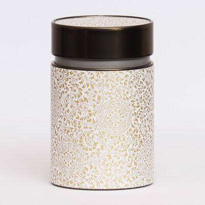 Snowy Vine washi tea canister