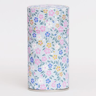 Flowering washi tea canister