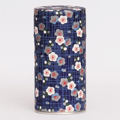 Floral night washi tea canister