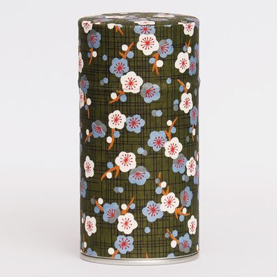 Flower meadow washi tea canister
