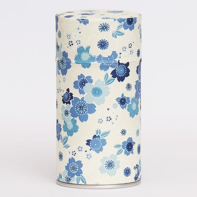 Hanami washi tea canister, watch the flowers