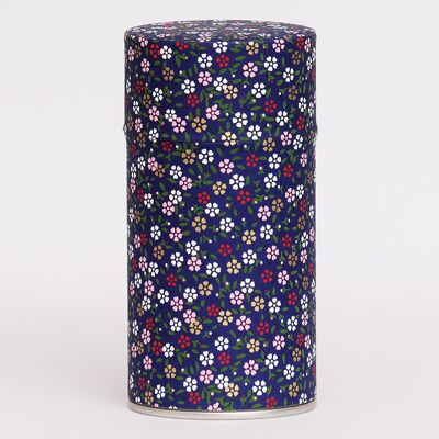 Thousand flowers washi tea canister