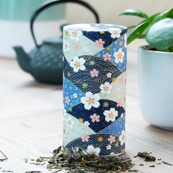 Boîte à thé washi Montagne fleuries 3
