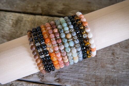 Natuurstenen dames armbandjes op rol