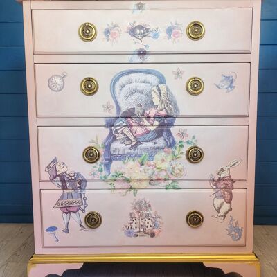 Alice in Wonderland Chest of Drawers