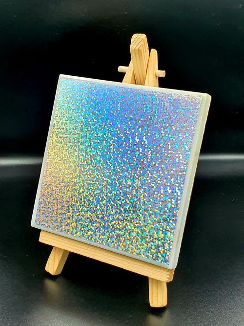 Holographic marble coasters