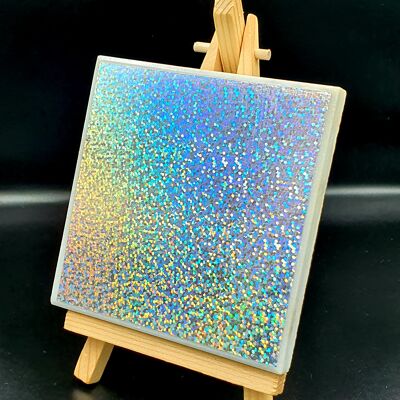 Holographic marble coasters