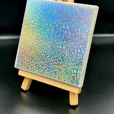 Holographic marble coasters