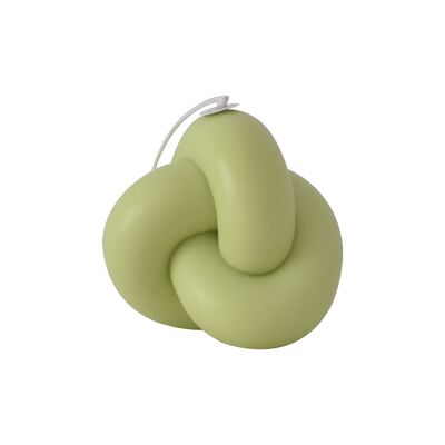 Soy wax candle "Single Knot" lime green