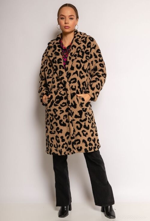 Manteau à imprimé léopard