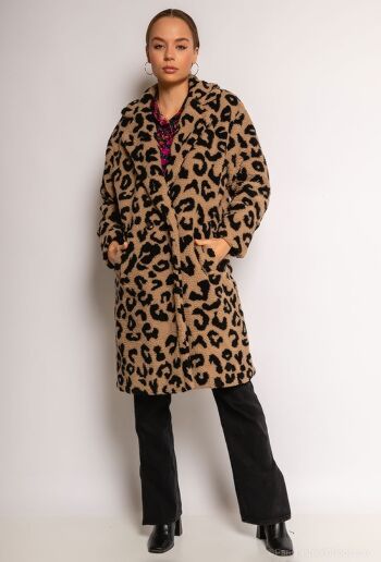 Manteau à imprimé léopard 1