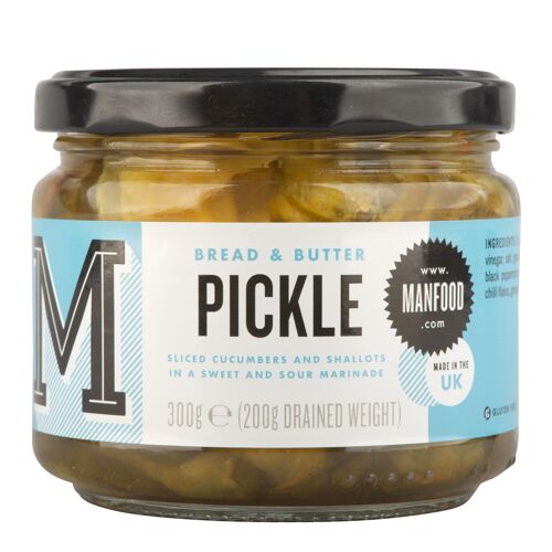 Manfood Bread and Butter pickles 300g