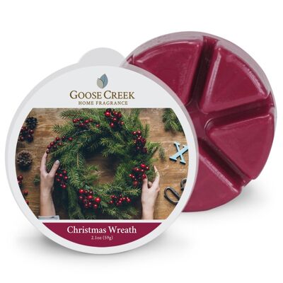 Corona navideña Goose Creek Candle® Cera para derretir