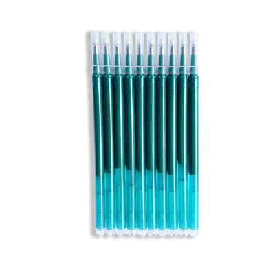 Lot de 10 recharges stylo gel effaçable (vert)
