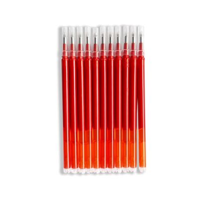Juego de 10 recambios borrables para bolígrafos de gel (rojo)