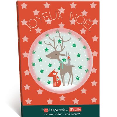 Carte chocolat Joyeux Noël