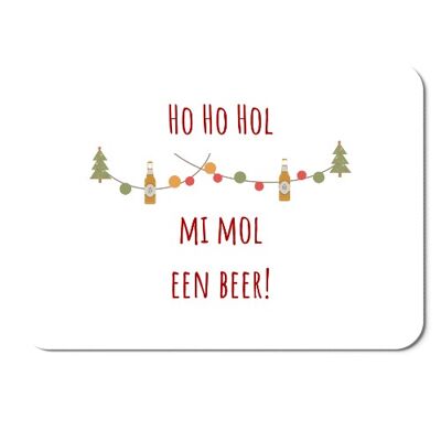 Postkarte Ho Ho Hol mi mol een Beer