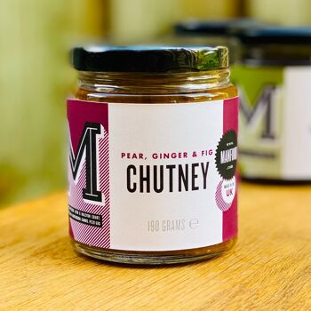 Manfood Chutney aux poires, figues et cardamome 190g 2