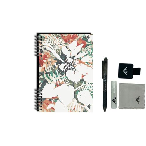 Carnet réutilisable - Format A5 - Mémoires d'outre-jungle - Kit accessoires inclus