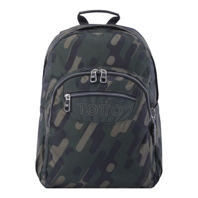 Mochila escolar adaptable a carro verde militar - Acuareles