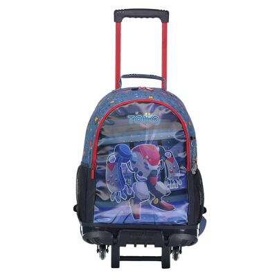 Mochila escolar grande 3 ruedas - Atlas